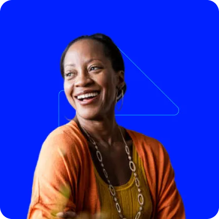 mulher camisa laranja